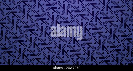 dark blue colors seamless the geometric abstract patterns for background, decorative backdrop can be used wallpaper, pattern fills, web page, surface Stock Vector