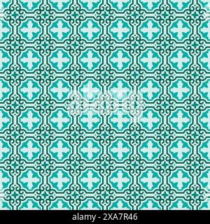 Colorful tileable pattern with flat design. wall background Stock Vector