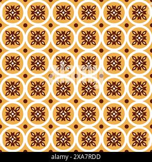 Colorful mosaic tiled background. flower background Stock Vector