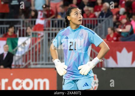 Toronto, Ontario, Canada. 4th June, 2024. Esthefanny Barreras #21 of Mexico in action during an International Friendly match at BMO Field on June 4, 2024 in Toronto, Ontario, Canada. The game ended 1-1. Credit: ZUMA Press, Inc./Alamy Live News Stock Photo