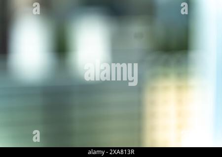 blurred bokeh for background defocused Abstract blurred image green tree in nature out of focus Stock Photo