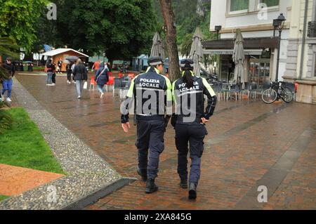 Rival del garda/Itlay/31 May 2024/Italian police patrol lake garda or riva del garda Italy(Photo.Francis Joseph Dean/Dean/not for mercial use) Stock Photo