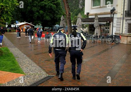 Rival del garda/Itlay/31 May 2024/Italian police patrol lake garda or riva del garda Italy(Photo.Francis Joseph Dean/Dean/not for mercial use) Stock Photo