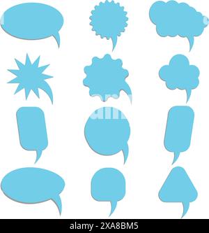 Bubble Speech icon Set Stock Vector