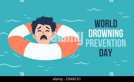 World Drowning Prevention Day Vector illustration. July 25. Holiday ...