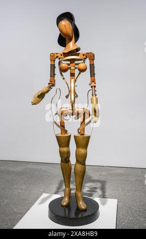 Angel Ferrant, Mannequin. 1946. Wood, steel and painted wood. Stock Photo