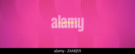 Abstract pink purple and violet gradient wave line web background. Orange, red smooth element swoosh speed wave modern stream vector banner background Stock Vector