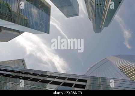 Skyscrapers bottom view Stock Photo