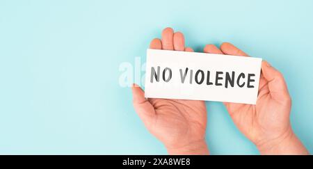 Women rights, domestic violence, abused woman, international awareness for victims and survivors of oppression, no is no sign Stock Photo