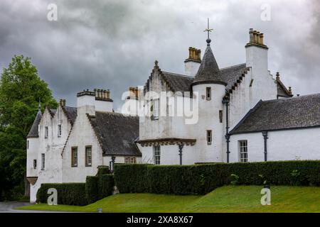 PITLOCHRY, PERTHSHIRE, SCOTLAND, UK, MAY 28. View of Blair Atholl Castle near Pitchlochry in Scotland on May 28, 2024 Stock Photo
