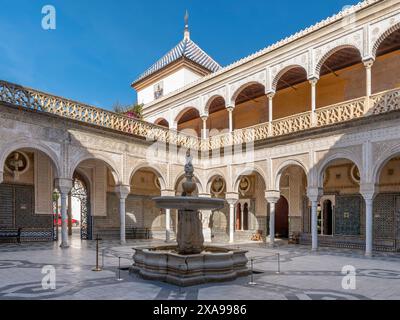 La Casa de Pilatos (Pilate's House) is an Andalusian palace in Seville, Spain Stock Photo