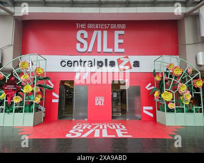 Udon Thani, Thailand - 05-06-2024: Central Plaza in Udon Thani, famous Thailand Department Store for shopping with sale advertisement Stock Photo