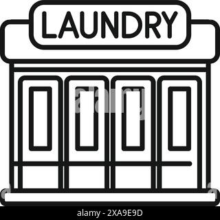 Providing washing and drying machines for customers needing to clean clothes Stock Vector