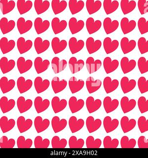 Pink Hearts Seamless pattern Design Stock Vector