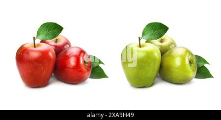Apples Isolated on White Background Stock Photo