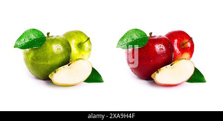 Apples Isolated on White Background Stock Photo