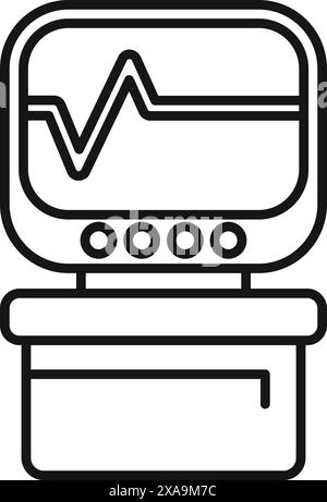Showing the importance of medical equipment in monitoring and maintaining patient health Stock Vector