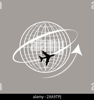 Set of place and globe social icon elements Stock Vector