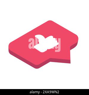 Like and dislike icon button Stock Vector