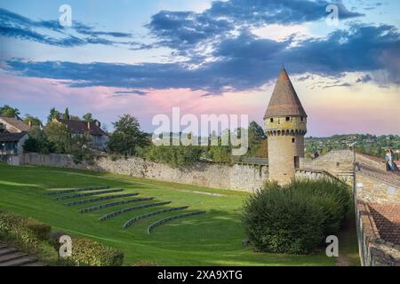 Cluny abbey, medieval monastery in Burgundy, France Stock Photo