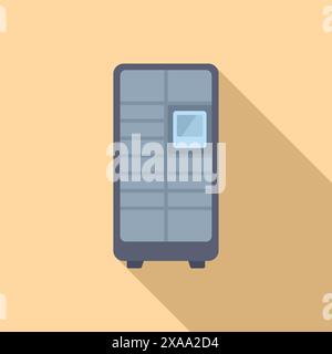 Illustrating the power of modern computing, this server tower is an essential tool for businesses of all sizes Stock Vector