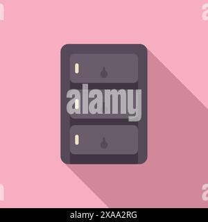 Storing and processing information using powerful computer system Stock Vector