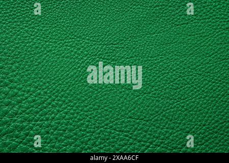 green leather texture background with natural pattern Stock Photo