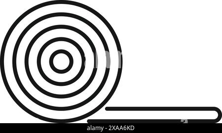Simplistic line art design of a target with a central star symbol Stock ...