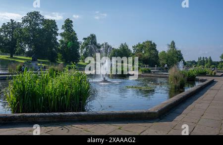 The Italian Gardens at the northern tip of the Serpentine in Kensington Gardens, London, UK on 5th June 2024 Stock Photo