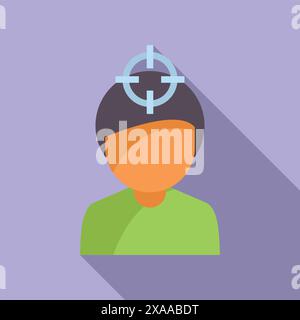 Abstract vector design concept icon representing targeted marketing segmentation and focused individual consumer demographics for advertising strategy and customer engagement Stock Vector