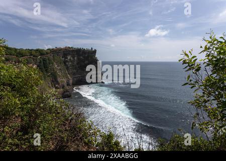 A stunning landscape featuring a distant rocky cliff Stock Photo