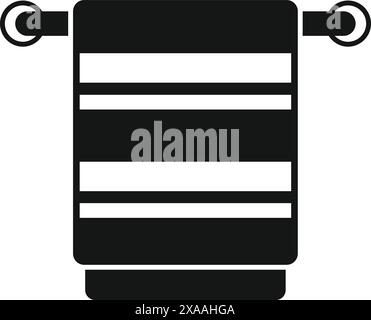 wall mounted towel rack icon vector outline illustration Stock Vector ...