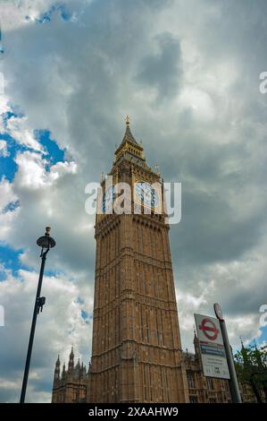 Clock tower in London. England. Stock Photo