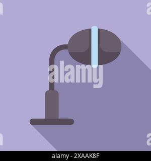 Elegant minimalist desk lamp illustration with adjustable lighting, modern sleek design, and stylish contemporary look, perfect for home office workspace decor Stock Vector