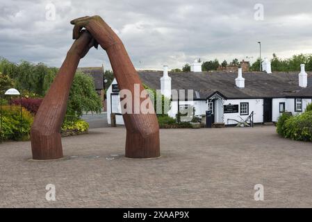 Gretna Green, world-famous wedding destination,  haven for young lovers following the 1754 Marriage Act, eloping to Scotland, Stock Photo