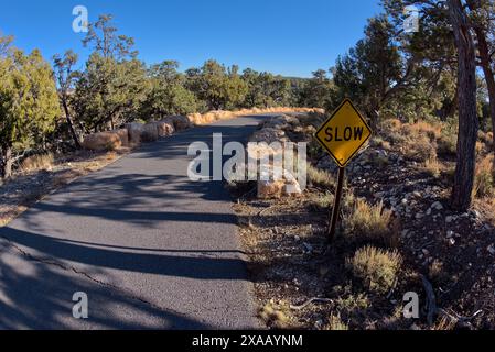 The Greenway Trail that runs between Pima Point and Monument Creek Vista, Grand Canyon, Arizona, United States of America, North America Stock Photo