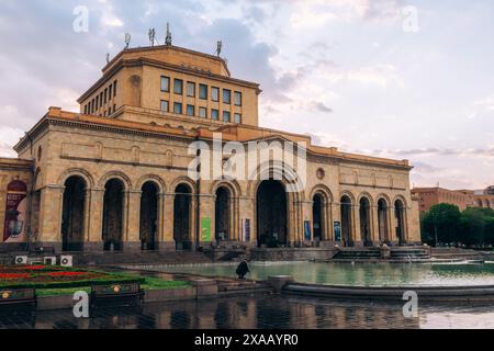 Republic Square and the National History Museum of Armenia in Yerevan, Armenia (Hayastan), Caucasus, Central Asia, Asia Stock Photo