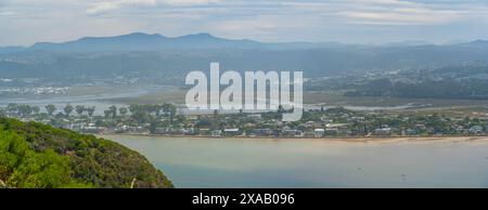 View of Knysna River from Featherbed Nature Reserve, Knysna, Garden Route, Western Cape, South Africa, Africa Stock Photo