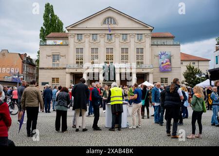 BÜNDNIS SAHRA WAGENKNECHT - WAHLKAMPF IN WEIMAR 05/06/2024 - Weimar ...