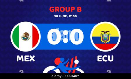 mexico vs ecuador football america 2024 match versus. 2024 group stage