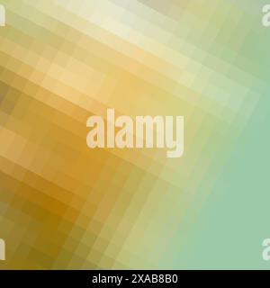 pixel mosaic tile. Pastel gray gradient backdrop. Geometric pattern, texture background. Copy space. Stock Photo