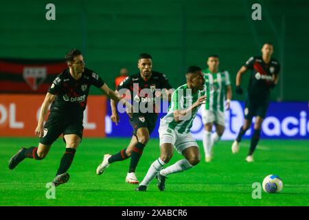 Caxias Do Sul, Brazil. 05th June, 2024. RS - CAXIAS DO SUL - 06/05/2024 - BRAZILIAN A 2024, JUVENTUDE x ATLETICO-GO - Juventude player Caique during a match against Atletico-GO at the Alfredo Jaconi stadium for the Brazilian A 2024 championship. Photo: Luiz Erbes/AGIF Credit: AGIF/Alamy Live News Stock Photo