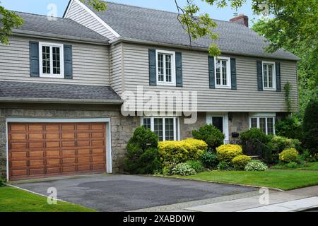 Typical American two story suburban home Stock Photo