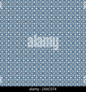 classic tile seamless pattern, vintage background. ornament background vector Stock Vector
