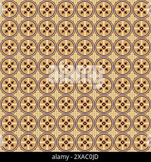 classic tile seamless pattern, classic background for fabric, interior and textile Stock Vector