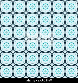 circle tile seamless pattern design vector Stock Vector