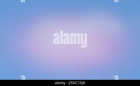 Blue-lilac gradient, soft bokeh abstract background, light center Stock Photo