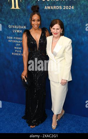 New York, USA. 05th June, 2024. Tiff Benson and Linda G. Levy attending The 2024 Fragrance Foundation Awards at David H. Koch Theater in New York, NY on June 5, 2024. (Photo by Efren Landaos/Sipa USA) Credit: Sipa USA/Alamy Live News Stock Photo