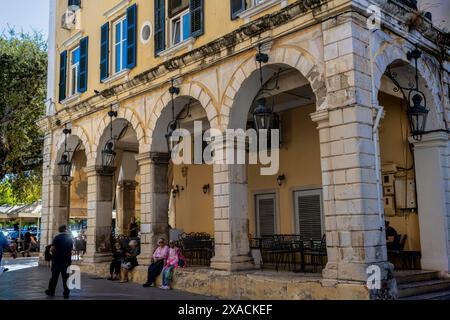 Scenes in the streets of Kerkyra, Corfu, Greece. October 2022 Stock Photo