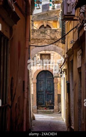 Scenes in the streets of Kerkyra, Corfu, Greece. October 2022 Stock Photo